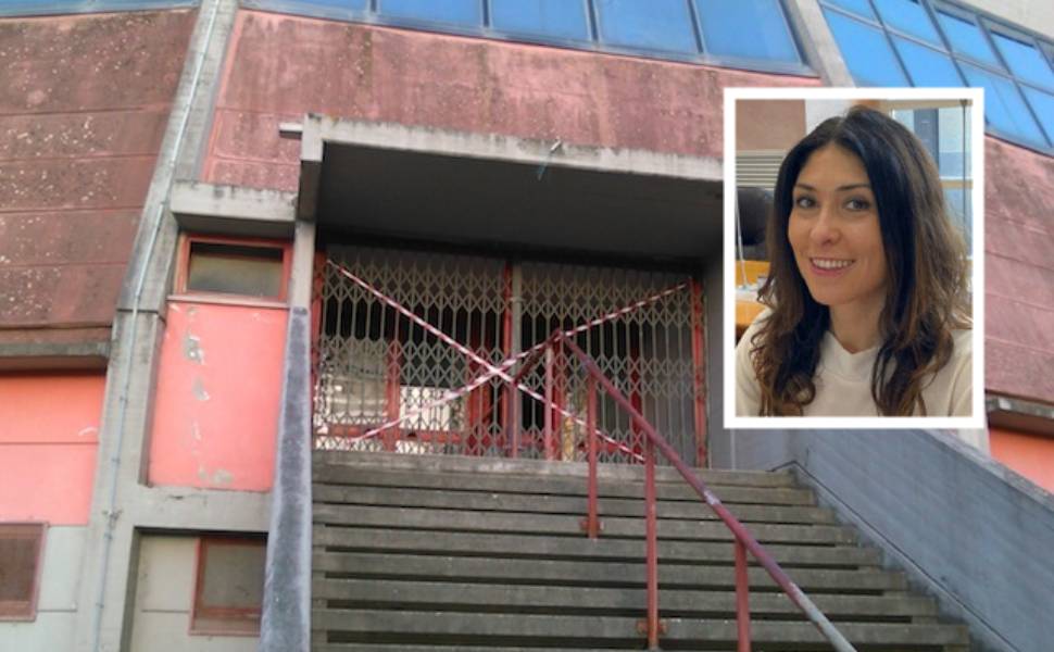 Cosenza: palazzetto dello sport di Casali, Penna «dignità ad una struttura abbandonata da oltre un decennio» 51 Palazzetto_sport casali e Chiara Penna