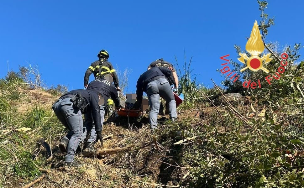 ferito burrone vigili fuoco cz 03
