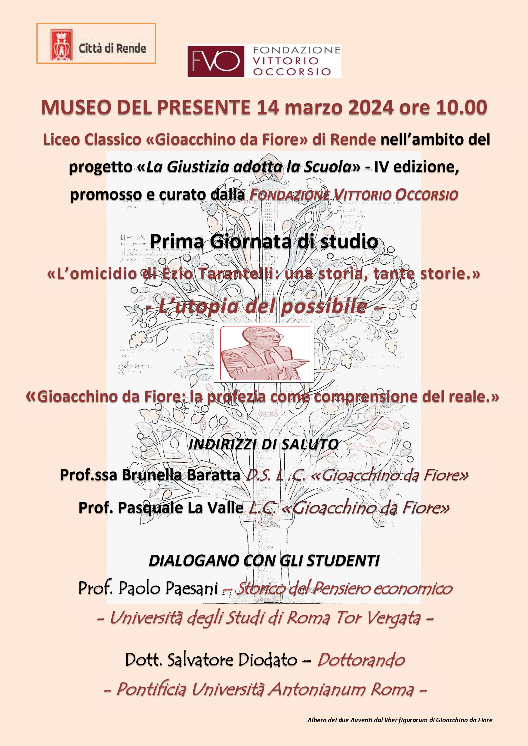 iniziativa tarantelli museo presente rende 