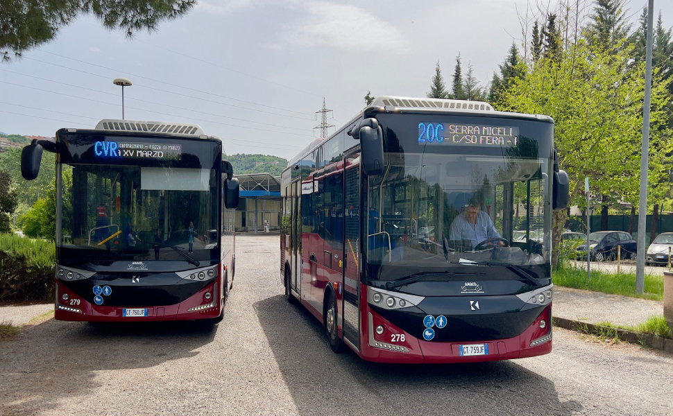 Cosenza, da oggi operativi i primi due nuovi bus totalmente elettrici 51 BUS COSENZA