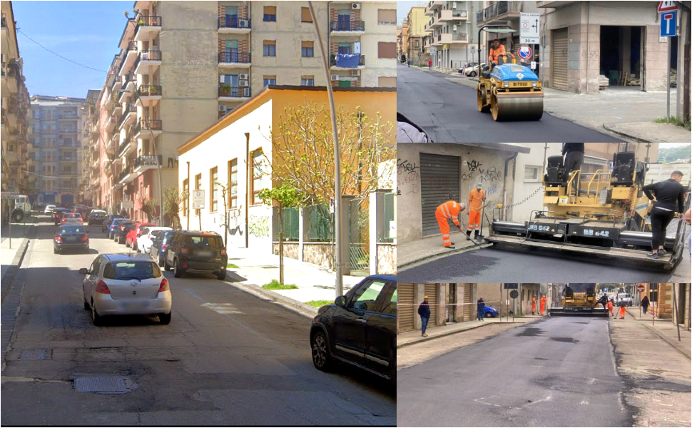 Completata la bitumazione di via XXIV Maggio, lunedì via Tancredi. Botta e risposta sulle somme usate per i lavori 51 Bitumazione strade Cosenza