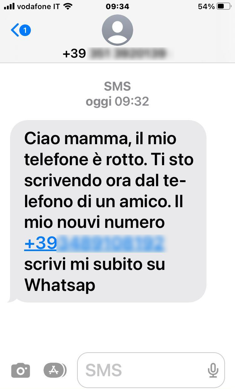 Truffa SMS