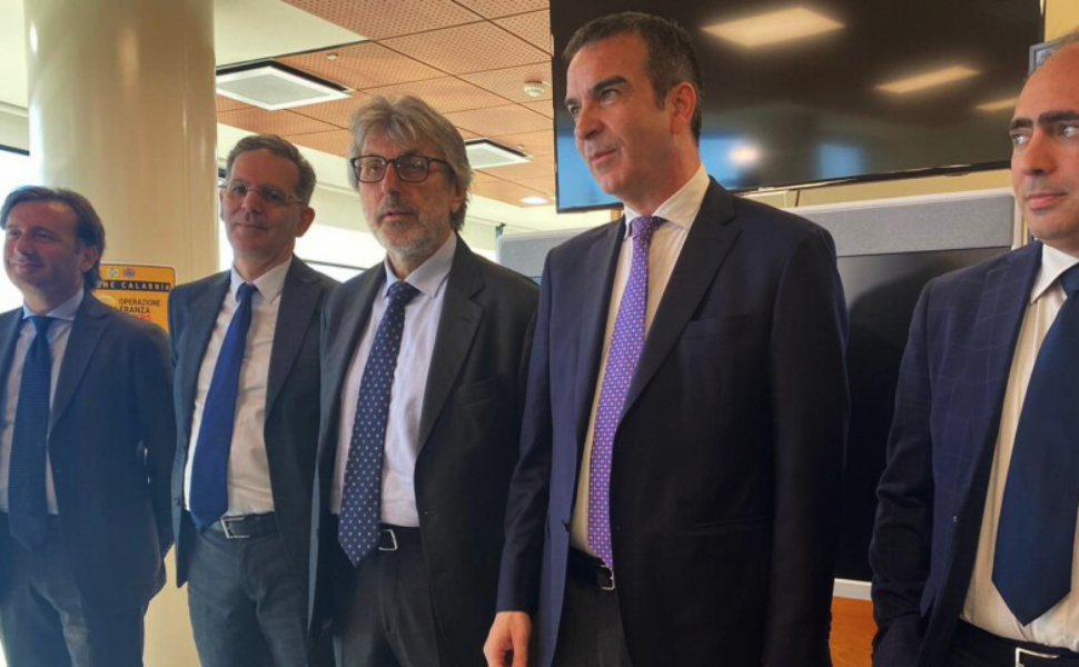 Sanità: Occhiuto «alla Calabria 29,6 milioni in più per l'assistenza domiciliare» 51 conferenza stampa occhiuto sanità