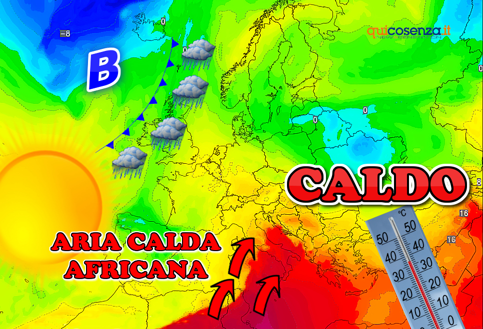 Primavera a singhiozzo: instabile fino a sabato. Poi fiammata africana e caldo intenso dietro l'angolo 53 Aria Calda Africana