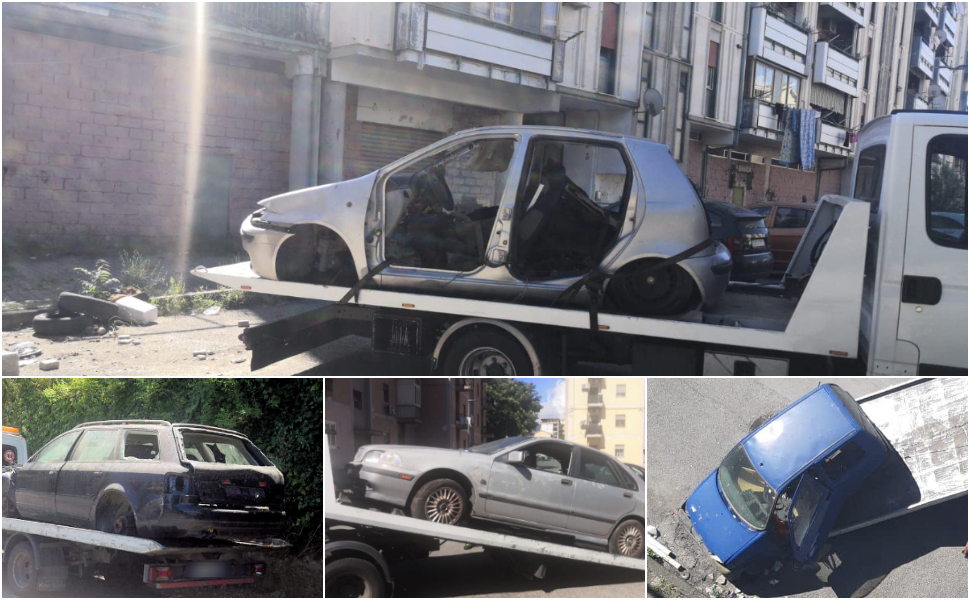 Auto abbandonate Cosenza