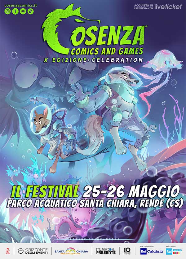 Cosenza Comics and Games 2024: si avvicina il festival del 25 e 26 maggio. Tutti gli ospiti e le sorprese 57 Comics And Game Cosenza 2024