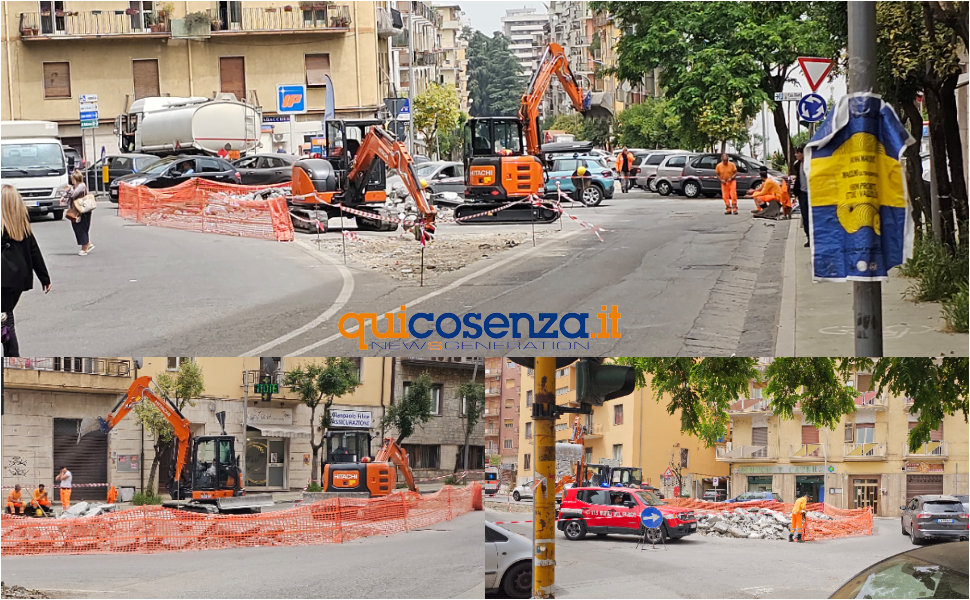 Rotonda Via della repubblica rimossa