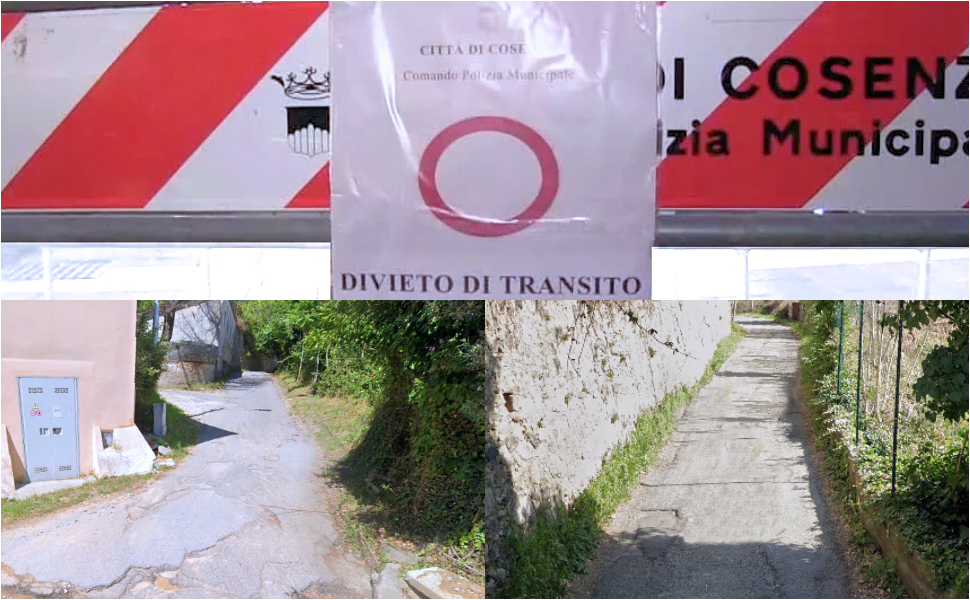 Via Caricchio divieto di transito