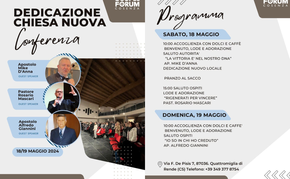 A Rende l'inaugurazione della nuova Chiesa Evangelica Siloe - Gospel Forum 54 chiesa evangelica rende 01