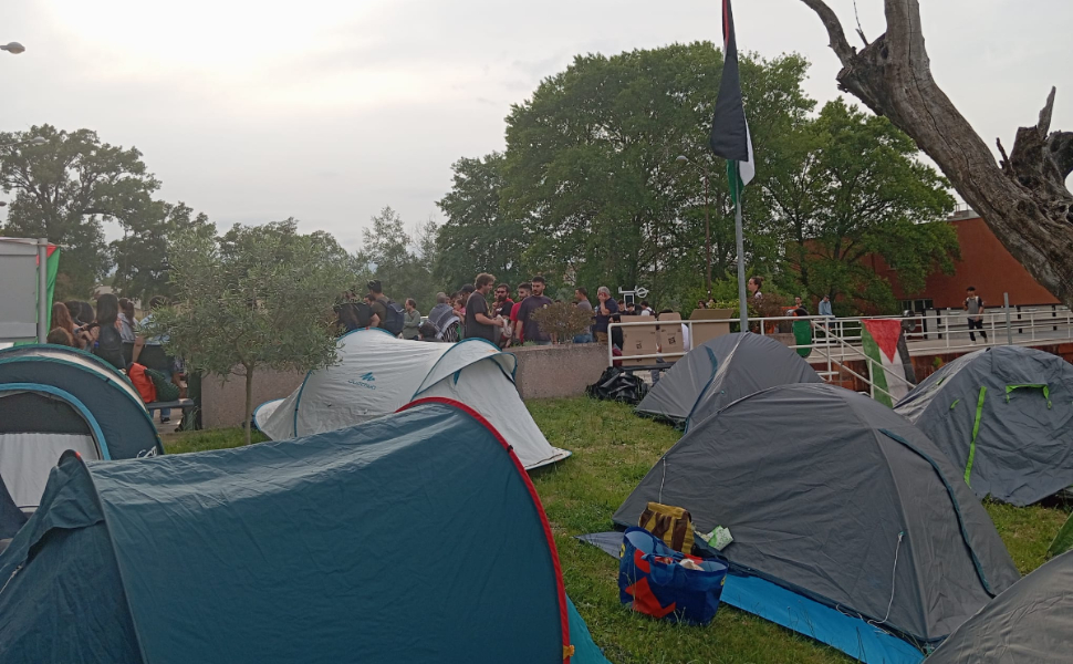 tende-Unical protesta Palestina