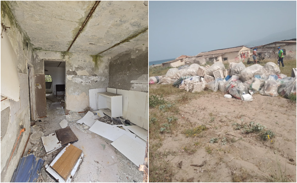 volontari spiaggia rifiuti san pietro lametino 02