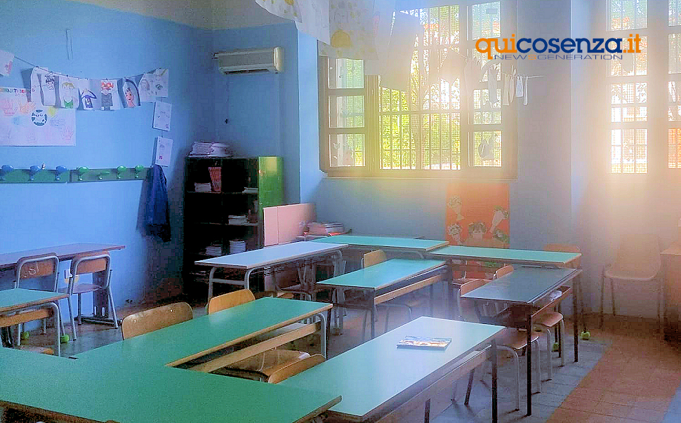Aula classe scuola elementare Cosenza