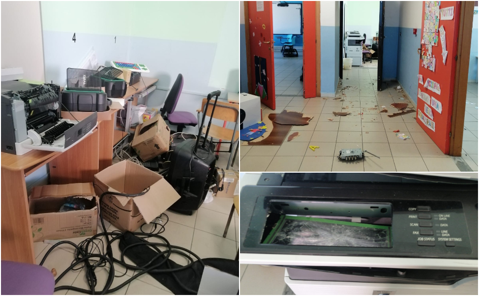 Mirto Crosia Scuola vandalizzata