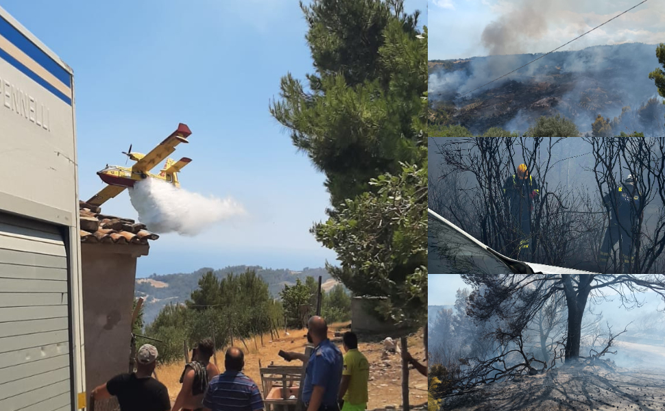 Vasto incendio Albidona