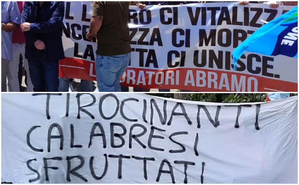 vertenze tirocinanti e abramo