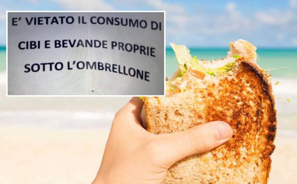 divieti cibo lido stabilimenti