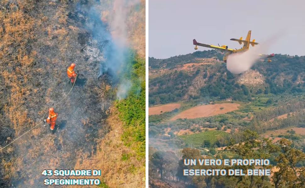 Incendi e Tolleranza zero, Roberto Occhiuto sui social: "146 piromani identificati" - VIDEO 51 incendi calabria 2024