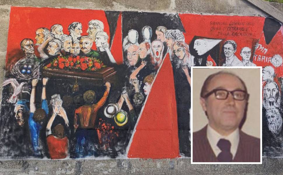Cetraro, la polemica continua: film su Losardo «inaccettabile esibizione che celebra valori opposti» 51 murales cetraro giannino losardo