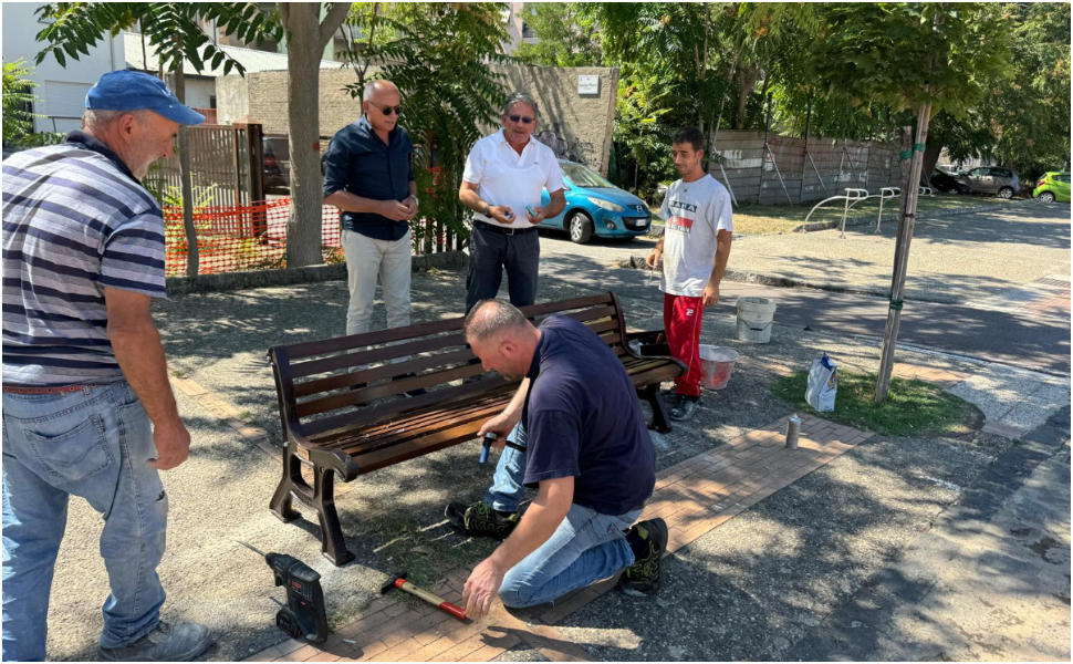 panchine Parco del Benessere