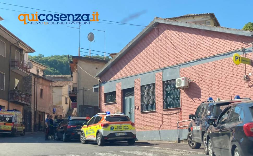 rapina ufficio postale mendicino centro storico