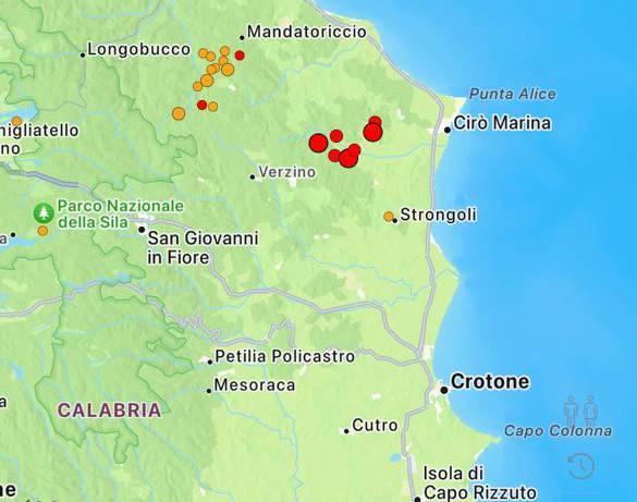 Terremoto nel Crotonese, due scosse in pochi minuti di magnitudo 3.7 e 3.8. Poi uno sciame sismico 54 terremoto ciro carfizzi kr 02