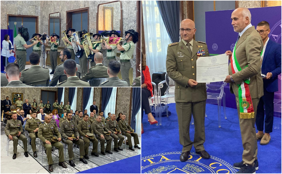 Civica Benemerenza al Colonnello Ferrara che ha guidato i Bersaglieri di Cosenza in Kosovo 51 Civica-Benemerenza-Ferrara