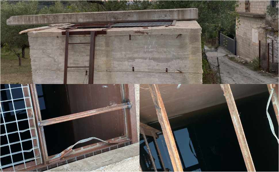 Consorzio bonifica manomissione vasca idrica