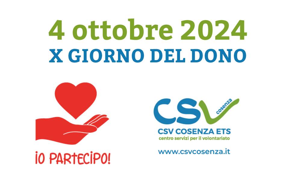 Decima edizione del "Giorno del Dono": 21 eventi in 14 comuni, a Cosenza e in provincia 53 giorno dono cosenza prov