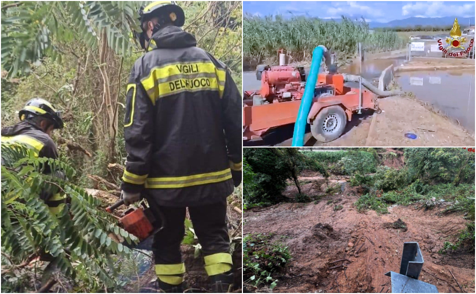 Maltempo vigili del fuoco lametino