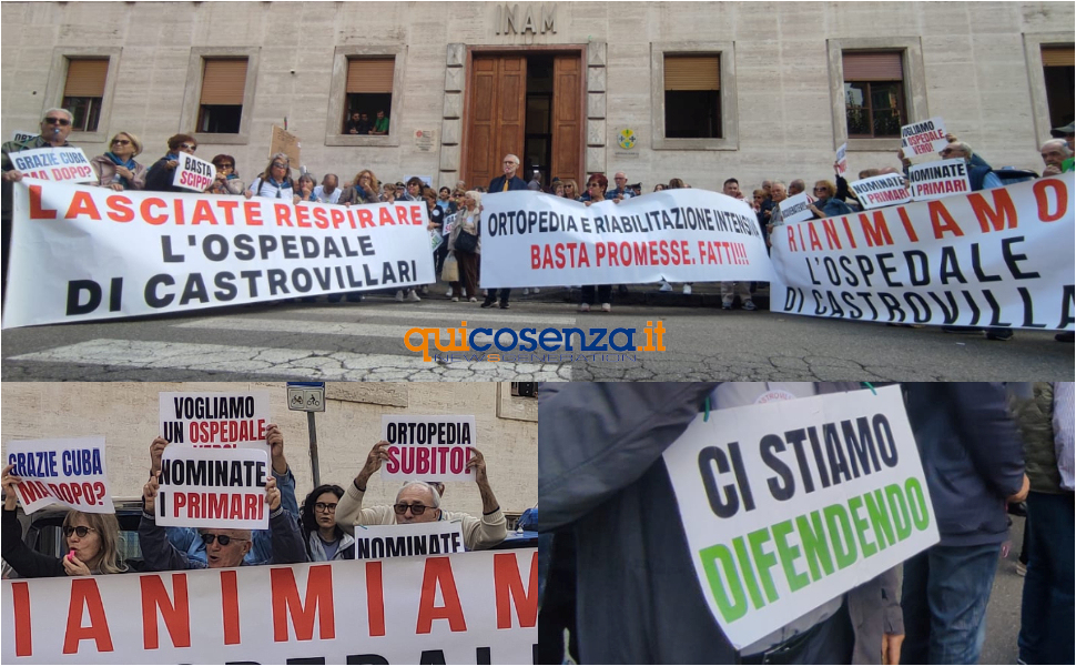 Protesta Asp Ospedale Spoke di Castrovillari
