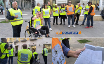 Protesta Steward Cosenza Calcio