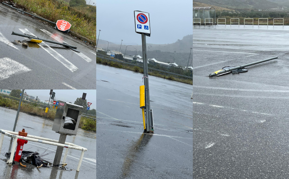 parcheggio-cittadella-vandalizzato