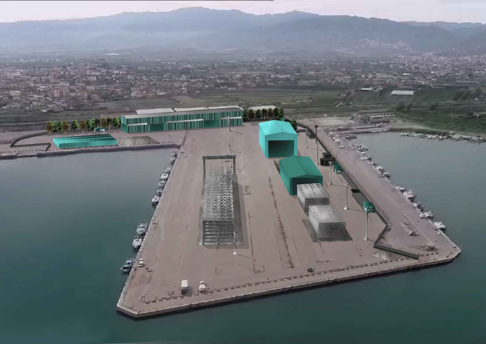 rendering baker hughes porto corigliano calabro
