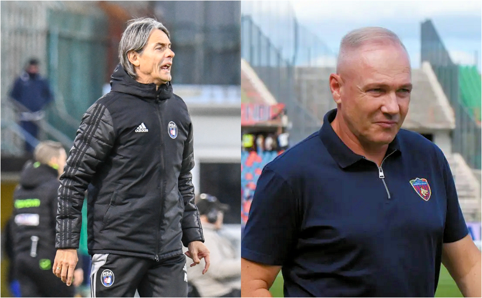Pisa Cosenza Inzaghi e Alvini