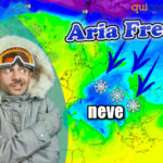 Vortice freddo inverno e neve gelo Calabria