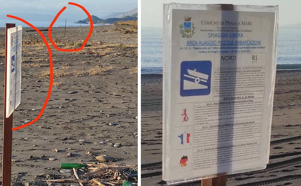 praia mare area alaggio barche