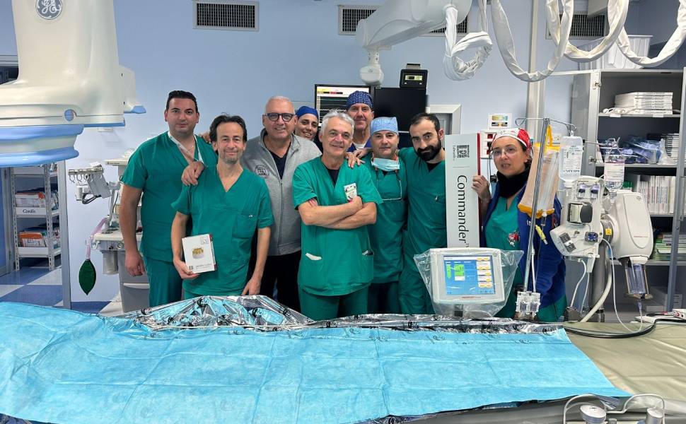 Primo intervento in Calabria di impianto della valvola aortica transcatetere, prodotta con tessuto "Resilia" 51 Cardiologia Cardiochirurgia GOM