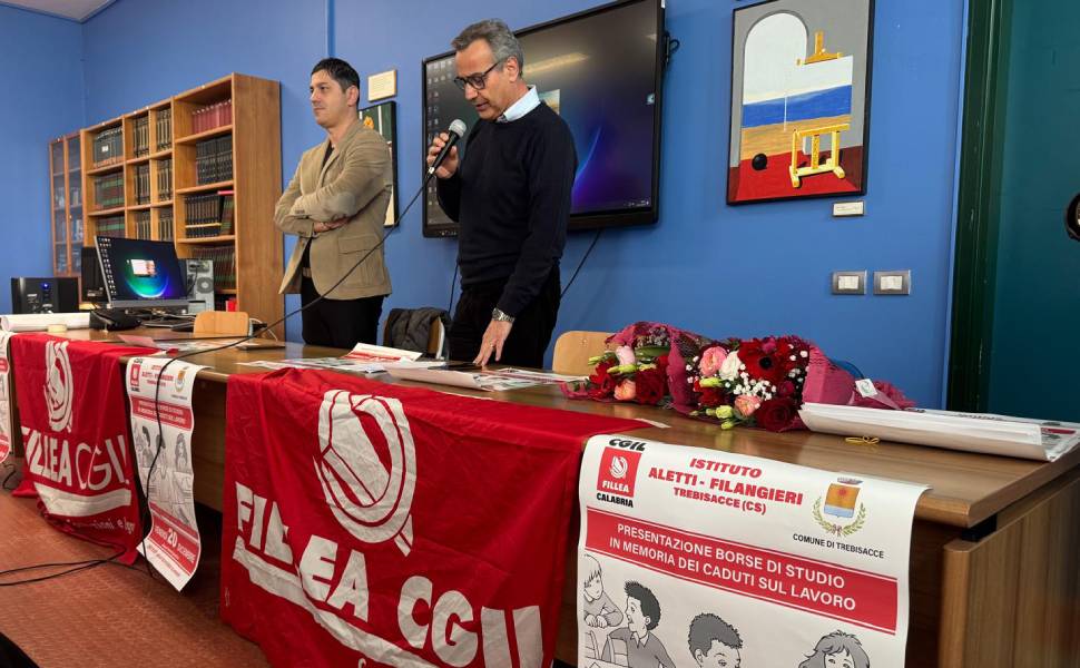 Fillea Cgil Calabria borse di studio Trebisacce