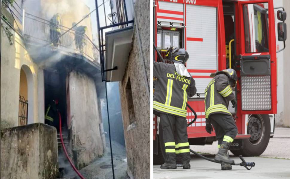 Vigili del fuoco intervento Paludi