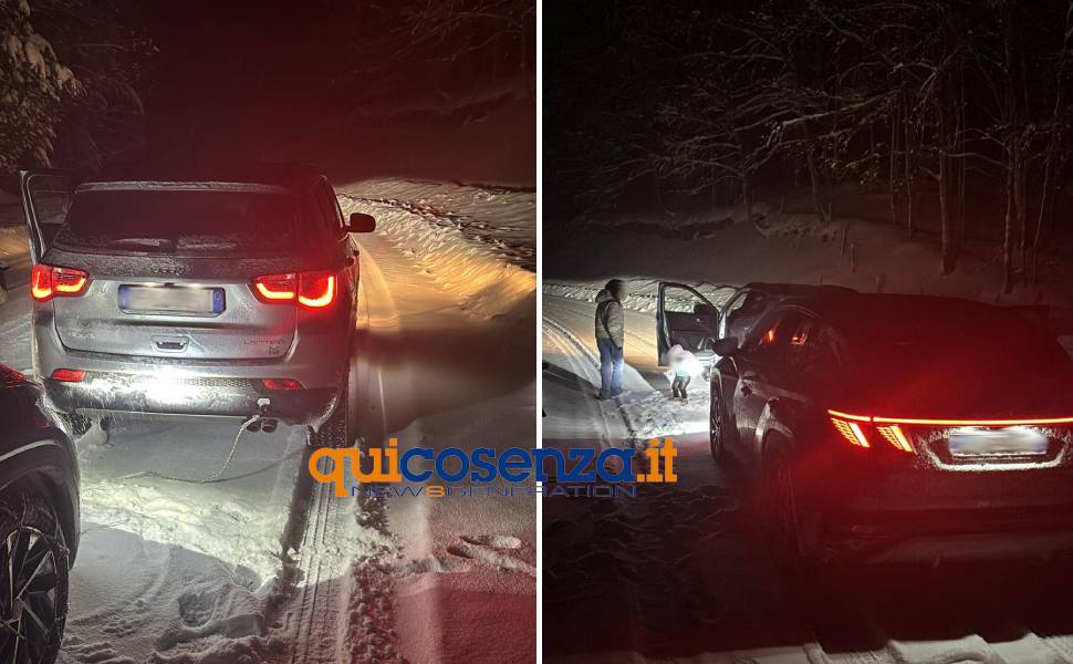 famiglia bloccata neve sila 001