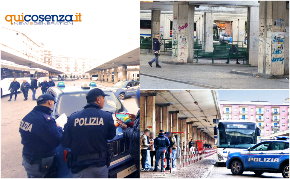 Controlli Polizia Autostazione Cosenza 2025