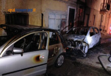 Auto in fiamme Cassano Allo Ionio