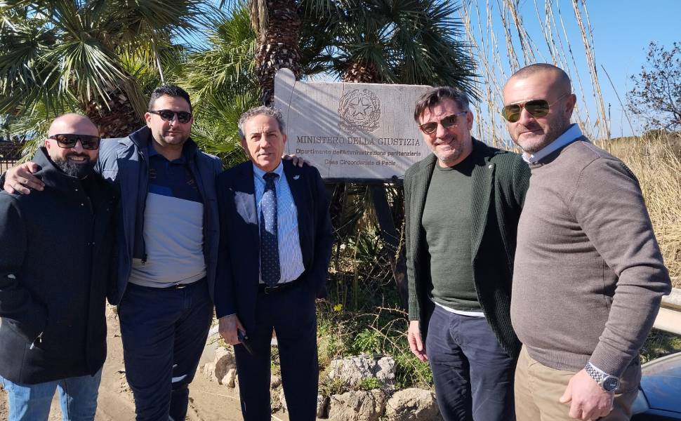 Delegazione sindacale SINAPPE carcere Paola