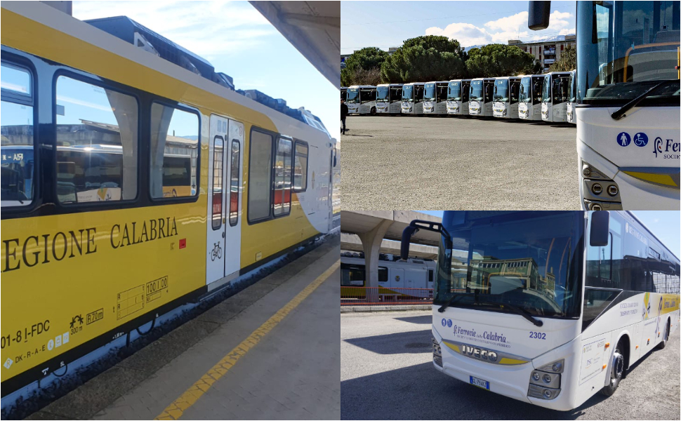 Treni e bus ecologici Calabria Ferrovie della Calabrua