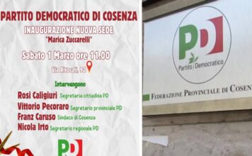 pd cosenza inaugurazione