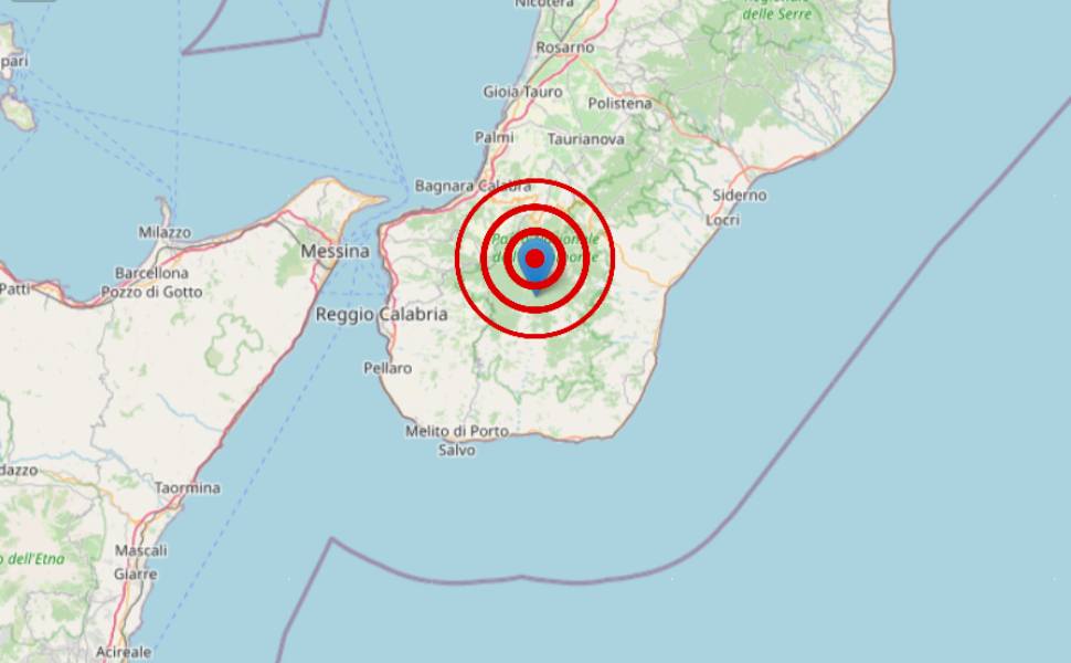 scossa terremoto roccaforte greco