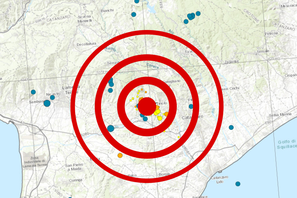 Terremoto Calabria Tiriolo