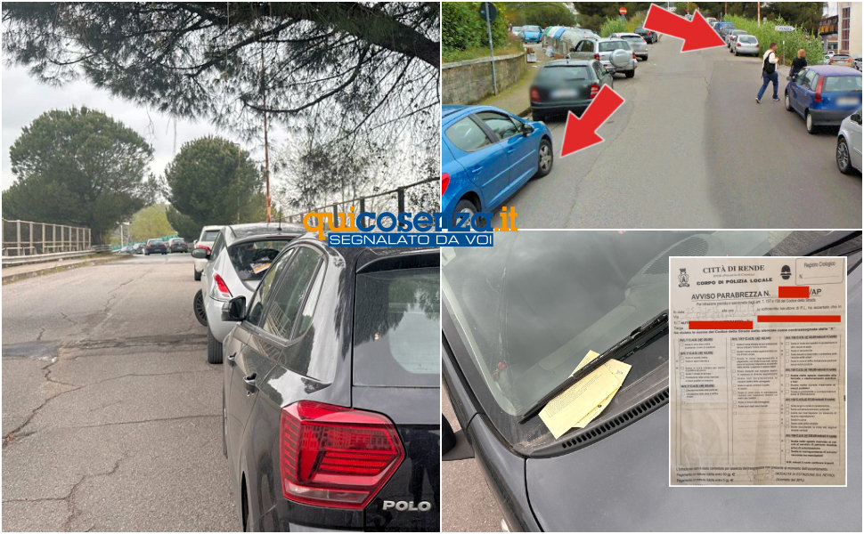 Via pertinI Rende multe auto