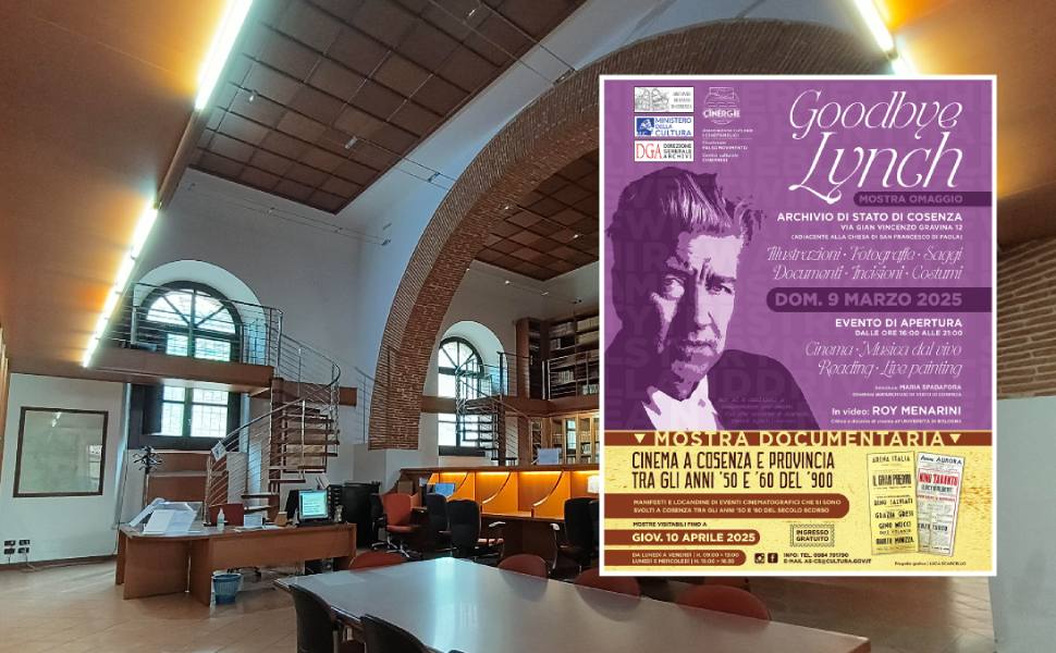 "Cinema a Cosenza e provincia tra gli anni ’50 e ’60 del ‘900", mostra all'Archivio di Stato 53 archivio stato goodbye lynch