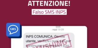 falso sms Inps